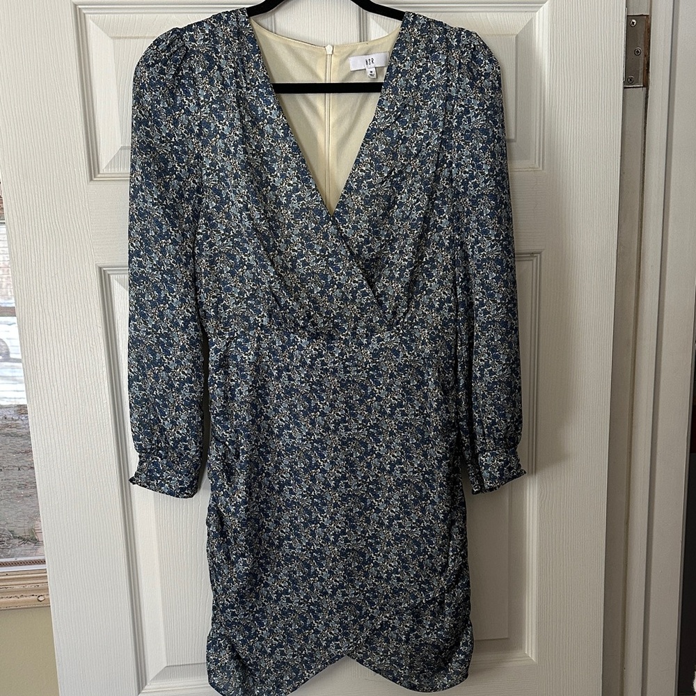 NSR Blue Floral Mini Dress